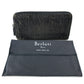 Berluti Calligraphy Round Zip Venetian Leather Long Wallet for Men, Brown and Dark Brown