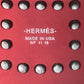 HERMES Sunset Aluminum Evelyn Bracelet, Aluminum, Women's, Rouge