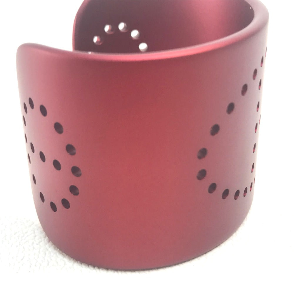 HERMES Sunset Aluminum Evelyn Bracelet, Aluminum, Women's, Rouge