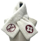 LOUIS VUITTON M70434 Monogram Flower Echarpe Shirring Darling Stole Scarf Cashmere Women's White x Red
