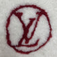 LOUIS VUITTON M70434 Monogram Flower Echarpe Shirring Darling Stole Scarf Cashmere Women's White x Red