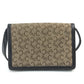 CELINE 馬車金具 ロゴ ヴィンテージ カバン オールド ショルダーバッグ キャンバス/レザー レディース ベージュ×ダークブラウン