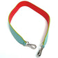 FENDI Two-Tone Strap You Bag Replacement Strap, Leather Shoulder Strap for Women, Light Blue, Orange, and Yellow