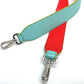 FENDI Two-Tone Strap You Bag Replacement Strap, Leather Shoulder Strap for Women, Light Blue, Orange, and Yellow