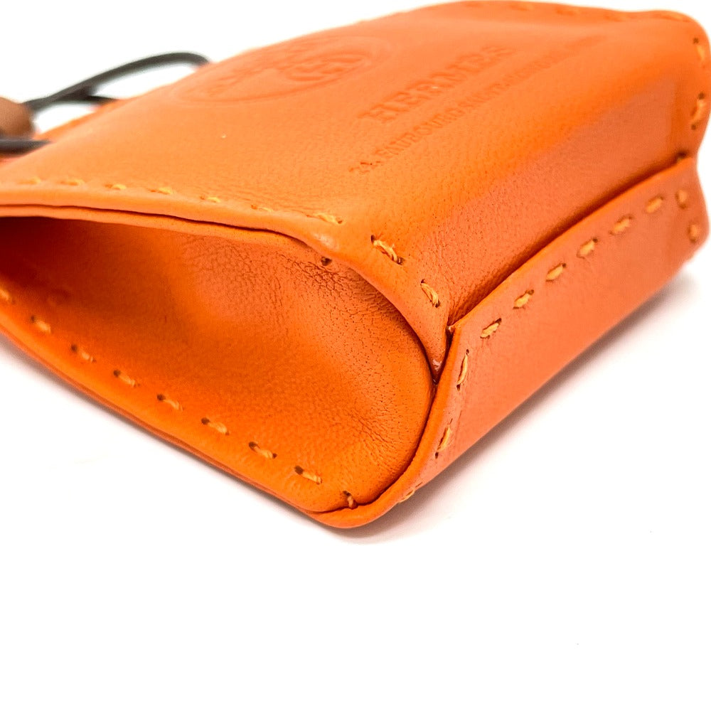 HERMES Shopper Charm Sac Orange Bag Strap Charm Anjou Milo Women's Hu Orange
