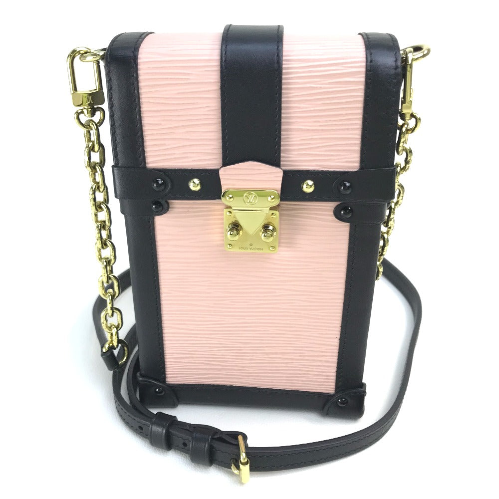 LOUIS VUITTON M67872 Epi Leather Pochette Trunk Vertical Bag, Spring/Summer 2018, Women's Shoulder Bag, Rose Ballerine