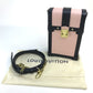 LOUIS VUITTON M67872 Epi Leather Pochette Trunk Vertical Bag, Spring/Summer 2018, Women's Shoulder Bag, Rose Ballerine