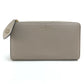 LOUIS VUITTON M63104 Monogram Flower Portefeuille Comete Zippy Wallet, Taurillon Leather, Women's, Gallé, Beige with Gold Hardware