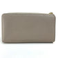 LOUIS VUITTON M63104 Monogram Flower Portefeuille Comete Zippy Wallet, Taurillon Leather, Women's, Gallé, Beige with Gold Hardware