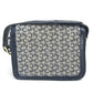 CELINE Old C Carriage Monogram Shoulder Bag, Canvas/Leather, Women's, Gray/Navy