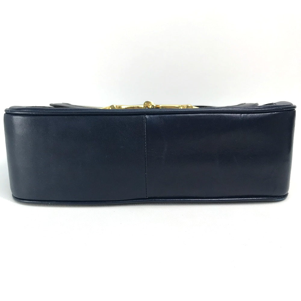 CELINE Old C Carriage Monogram Shoulder Bag, Canvas/Leather, Women's, Gray/Navy