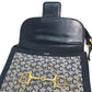 CELINE Old C Carriage Monogram Shoulder Bag, Canvas/Leather, Women's, Gray/Navy