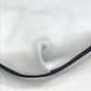 CELINE Logo Pochette Shoulder Bag in Leather, Women's, White with Gold Hardware