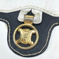 CELINE Logo Pochette Shoulder Bag in Leather, Women's, White with Gold Hardware