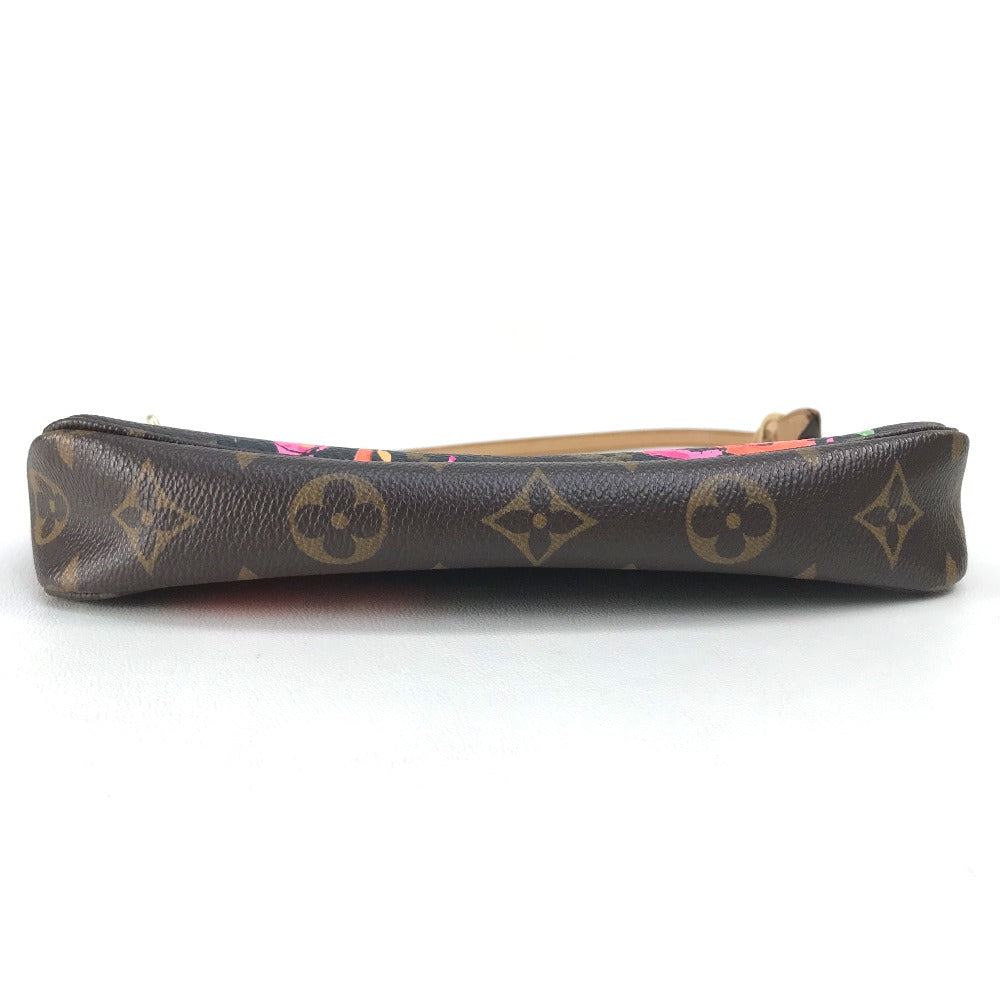 LOUIS VUITTON M48615 Monogram Rose Pochette Accessoires Handbag Pouch Monogram Canvas Women's Brown