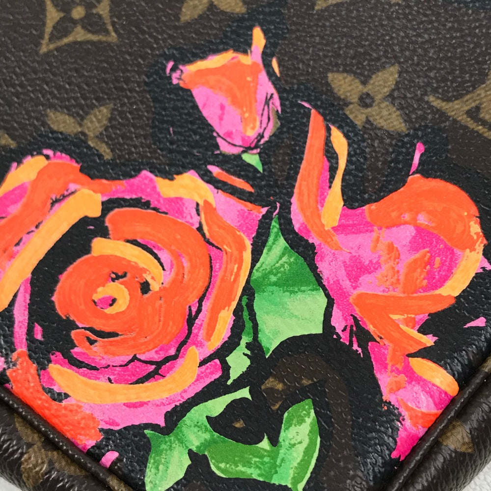 LOUIS VUITTON M48615 Monogram Rose Pochette Accessoires Handbag Pouch Monogram Canvas Women's Brown