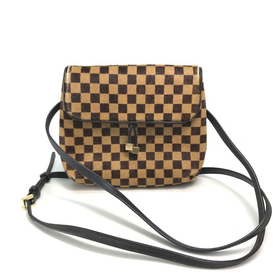 LOUIS VUITTON M92130 ダミエソバージュ ガゼル カバン ポシェット ショルダーバッグ ハラコ/レザー レディース ブラウン
