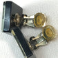 CHANEL CC Coco Mark Square Coco Rhinestone Earrings, Plastic, Women's, Light Blue