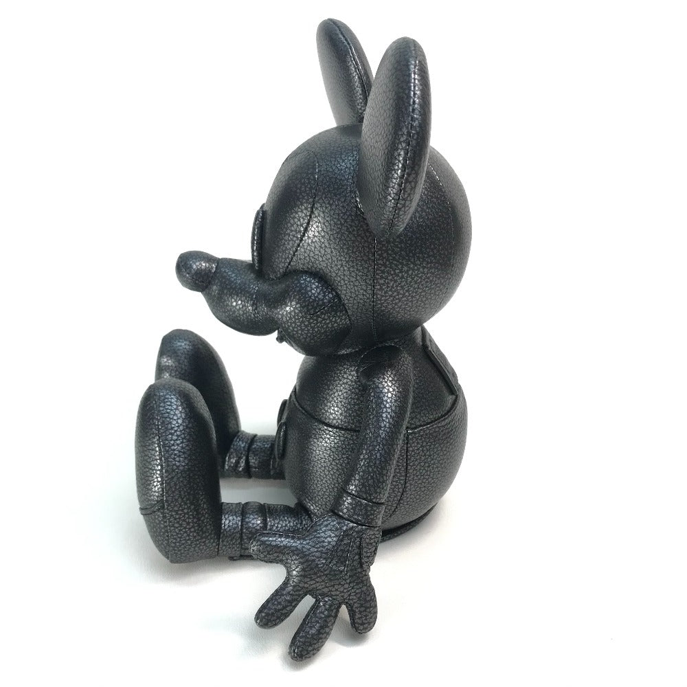 COACH F59151 75周年記念 ミッキーマウス ドールS Disney×COACH ぬいぐるみ レザー ユニセックス ブラックシルバー(メタリック)