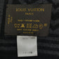 LOUIS VUITTON 401910 Chevron Stripe All-Over Logo Scarf Wool Men's Black/Gray
