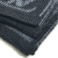 LOUIS VUITTON 401910 Chevron Stripe All-Over Logo Scarf Wool Men's Black/Gray