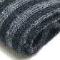 LOUIS VUITTON 401910 Chevron Stripe All-Over Logo Scarf Wool Men's Black/Gray