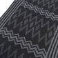 LOUIS VUITTON 401910 Chevron Stripe All-Over Logo Scarf Wool Men's Black/Gray