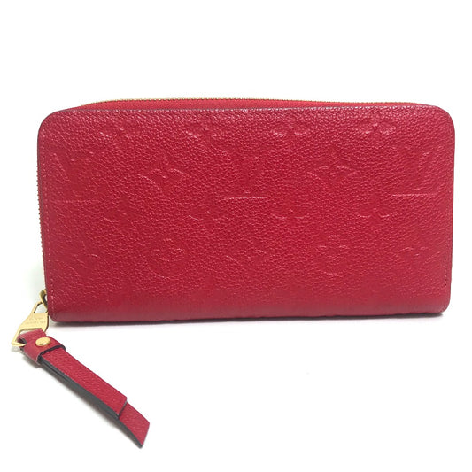 LOUIS VUITTON M68571 モノグラムアンプラント ジッピーウォレット 長財布 モノグラムアンプラントレザー レディース チェリーベリー レッド
