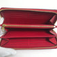 LOUIS VUITTON M68571 Monogram Empreinte Zippy Wallet, Monogram Empreinte Leather, Women's, Cherry Berry Red