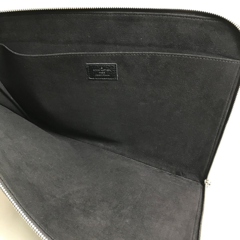 LOUIS VUITTON M67756 LV Circle Bag, Pochette, Jour GM Clutch Bag, Taurillon Leather, Men's, Noir Black
