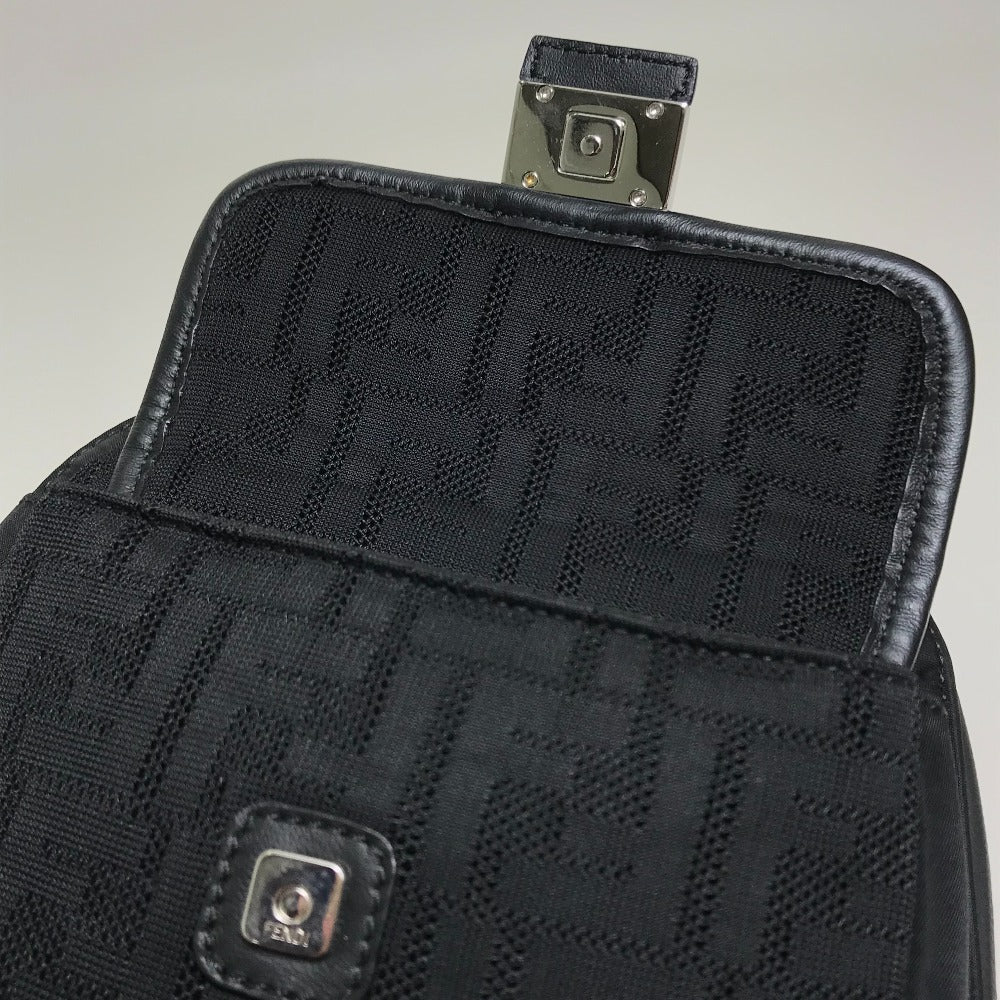 FENDI 7VZ049 ベルトバッグ ズッカ FF柄 カバン クロス ボディバッグ ショルダーバッグ ファブリック/レザー メンズ NERO ブラック/レッド