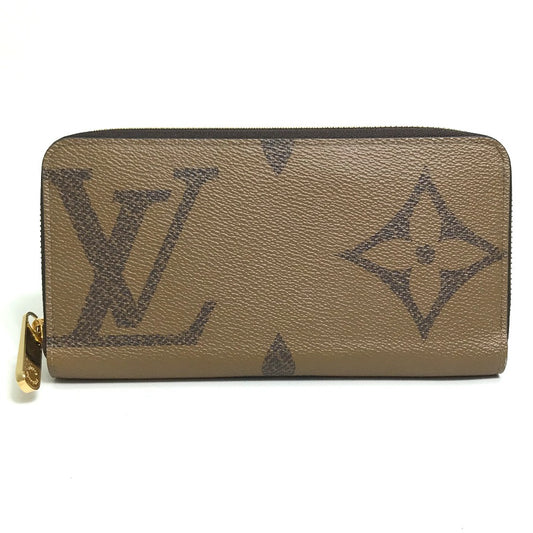 LOUIS VUITTON M69353 モノグラムジャイアントリバース ウォレット ジッピーウォレット 長財布 モノグラムジャイアントキャンバス レディース ブラウン系