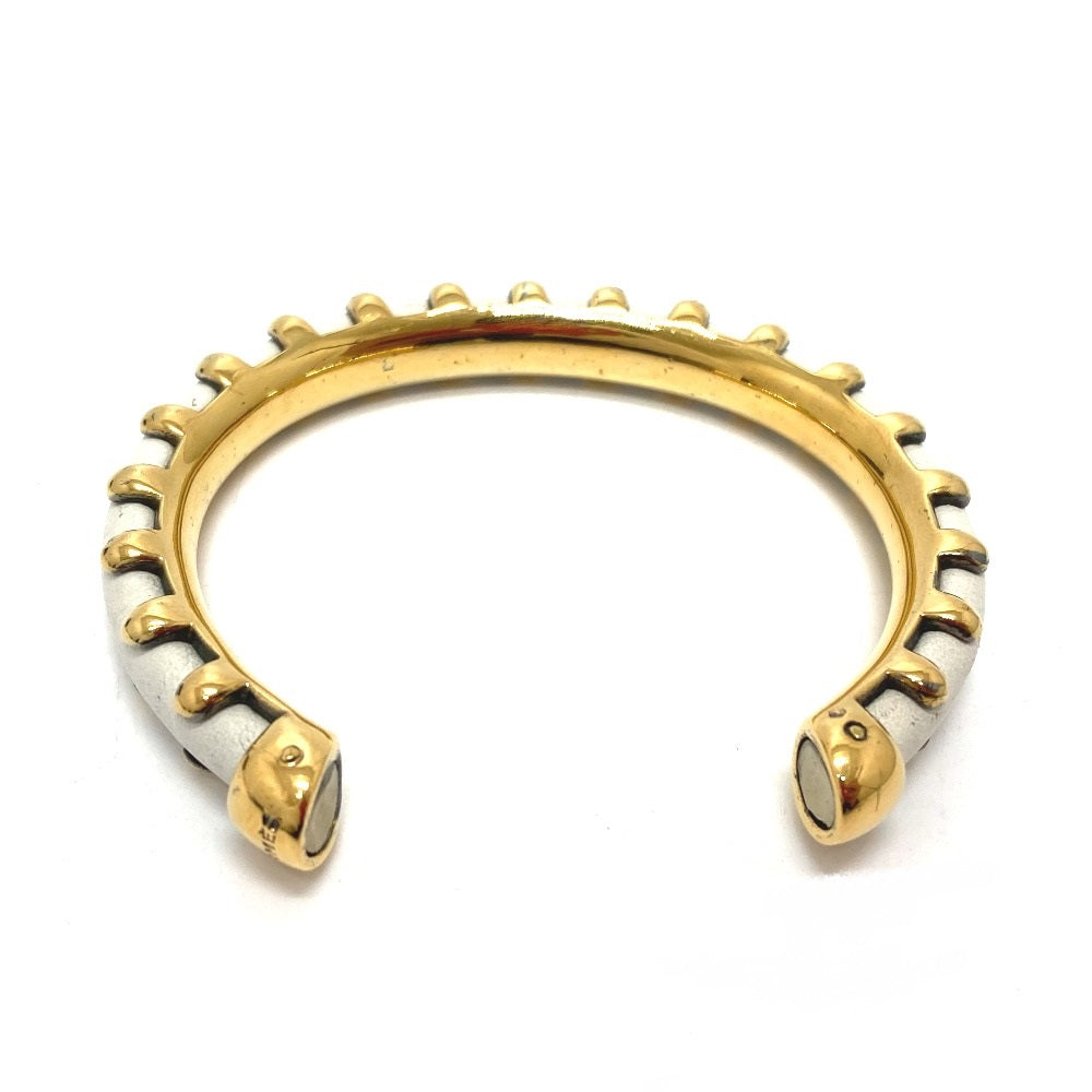 HERMES Horseshoe Vintage Bracelet/Bangle in Metal, White, for Women