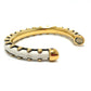 HERMES Horseshoe Vintage Bracelet/Bangle in Metal, White, for Women