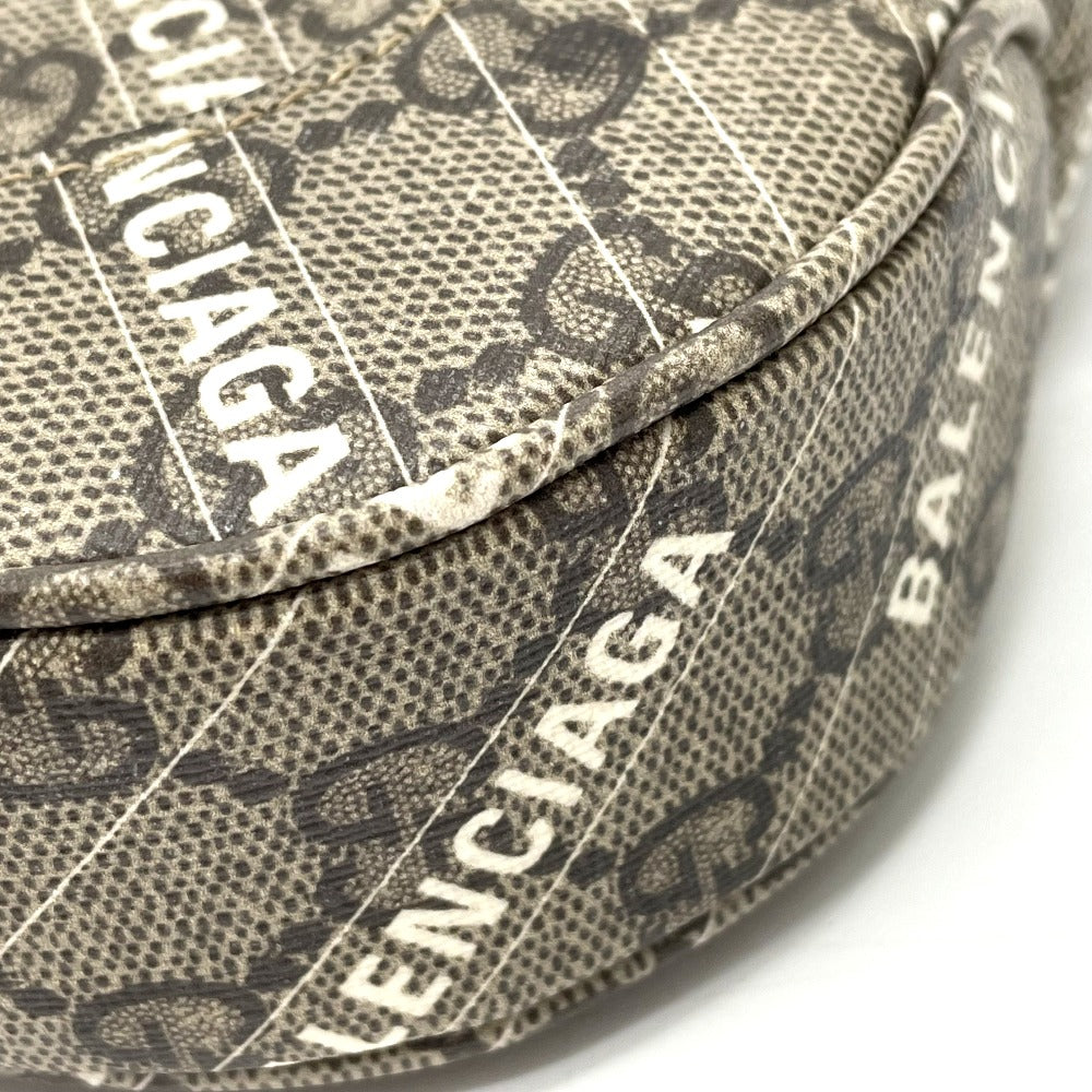 GUCCI 636706 Balenciaga The Hacker Project Jackie 1961 2-Way Handbag in GG Supreme Canvas, Beige