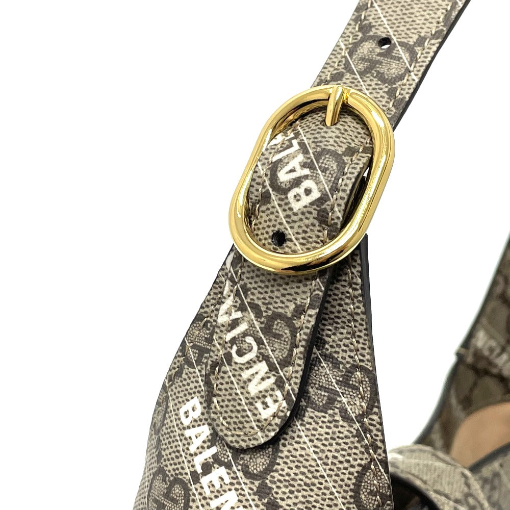 GUCCI 636706 Balenciaga The Hacker Project Jackie 1961 2-Way Handbag in GG Supreme Canvas, Beige
