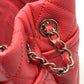 CHANEL A67921 CC Coco Mark Matelasse Chain Tote Bag in Caviar Leather, Pink