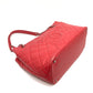 CHANEL A67921 CC Coco Mark Matelasse Chain Tote Bag in Caviar Leather, Pink