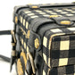 Gianni Versace メデューサ ギンガムチェック ヴィンテージ カバン ショルダーバッグ バニティバッグ レザー/キャンバス レディース ブラック×ホワイト