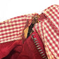 CHANEL CC Coco Mark Matelasse Gingham Check Tote Bag, Canvas Shoulder Bag, Women's, Red and White