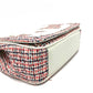 CHANEL CC Coco Mark Flap Pochette Bag Chain Shoulder Bag Leather Women's White x Red