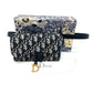 Dior S5619CTZQ_M928 Oblique Trotter Saddle Belt Pouch, Waist Pouch, Body Bag, Waist Bag, Leather/Canvas, Men's, Navy