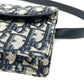 Dior S5619CTZQ_M928 Oblique Trotter Saddle Belt Pouch, Waist Pouch, Body Bag, Waist Bag, Leather/Canvas, Men's, Navy