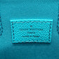 LOUIS VUITTON N60495 Damier Checkerboard Sac Plat XS Bag, 2-Way Handbag/Vertical Shoulder Bag, Leather, Women's, Turquoise Blue