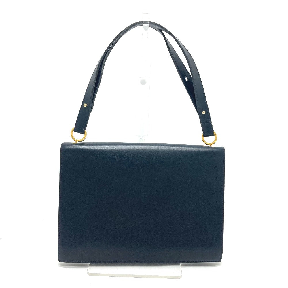 Christian Dior トロッター ヴィンテージ カバン ハンドバッグ 肩掛け ショルダーバッグ レザー レディース ネイビー