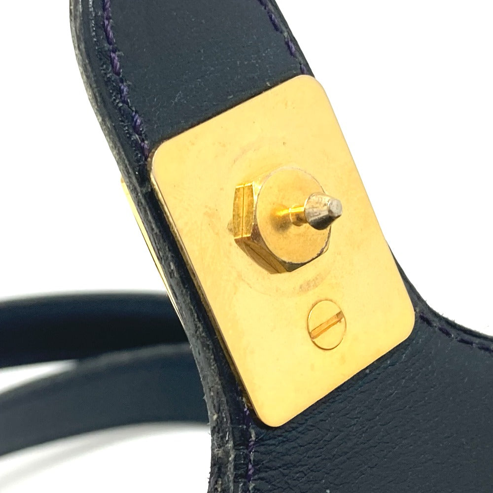 Christian Dior トロッター ヴィンテージ カバン ハンドバッグ 肩掛け ショルダーバッグ レザー レディース ネイビー