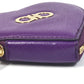 Salvatore Ferragamo AU-22 Gancini Heart Coin Purse, Leather, Women's, Purple