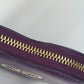 Salvatore Ferragamo AU-22 Gancini Heart Coin Purse, Leather, Women's, Purple