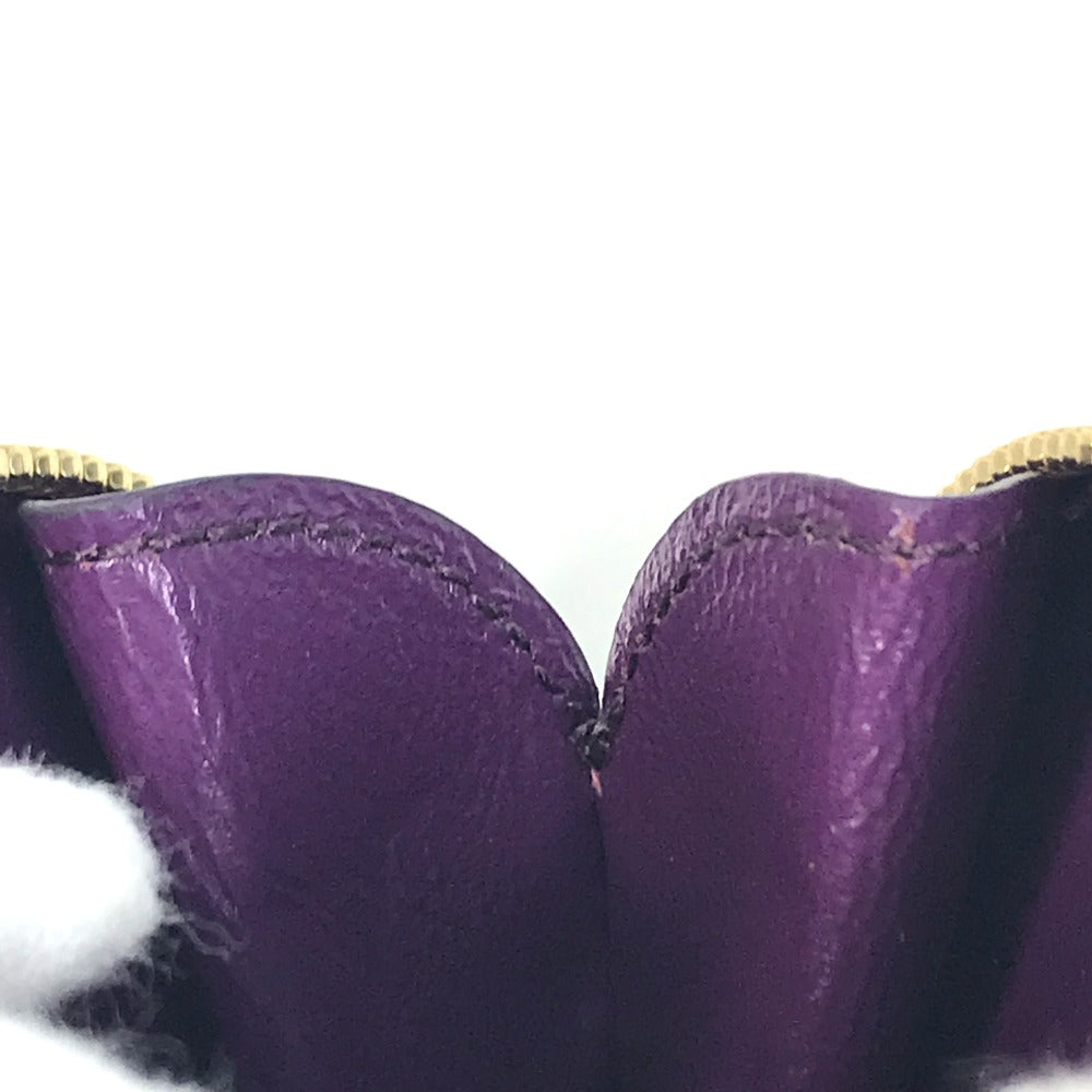 Salvatore Ferragamo AU-22 Gancini Heart Coin Purse, Leather, Women's, Purple