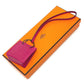 HERMES Shopper Sac Orange Bag Accessory Bag Charm Anjo Miro Women's Rose Mexico